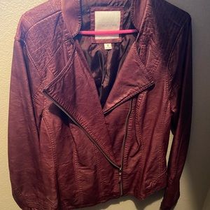 Maurices leather jacket plus size